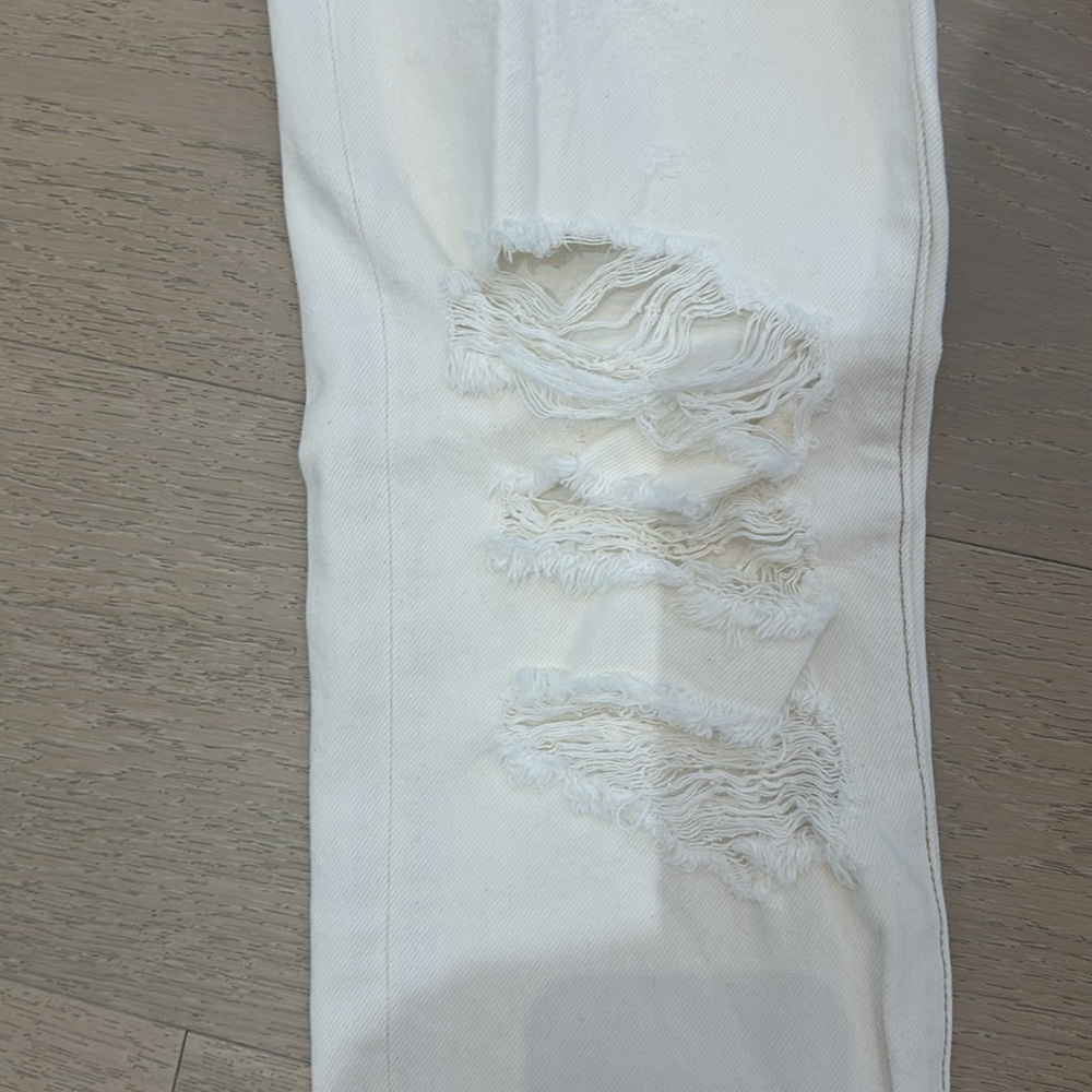 Frame denim Pure le original frayed off white jeans - Picture 2 of 7